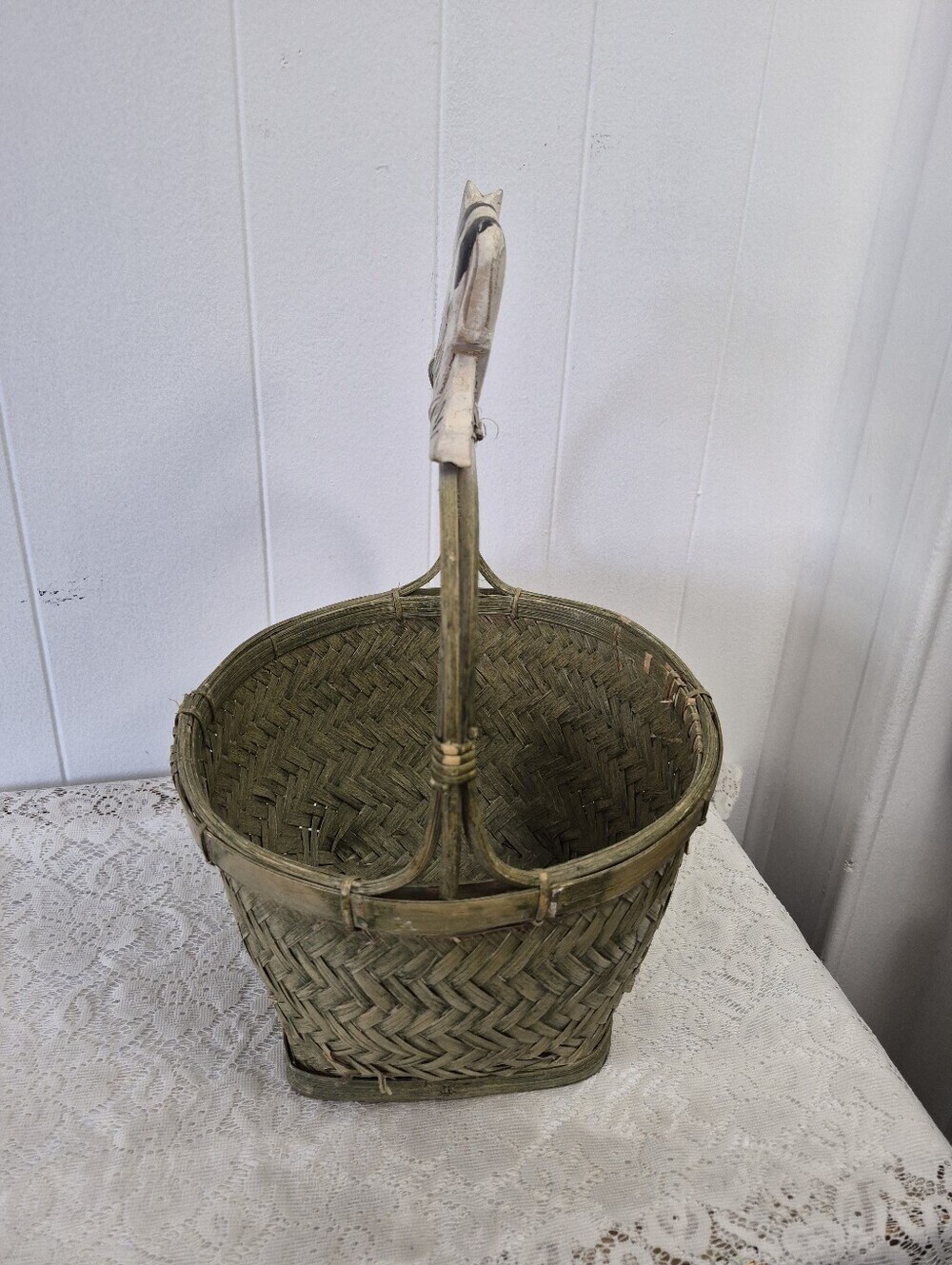 Woven Cow Basket - Picture 7 of 10